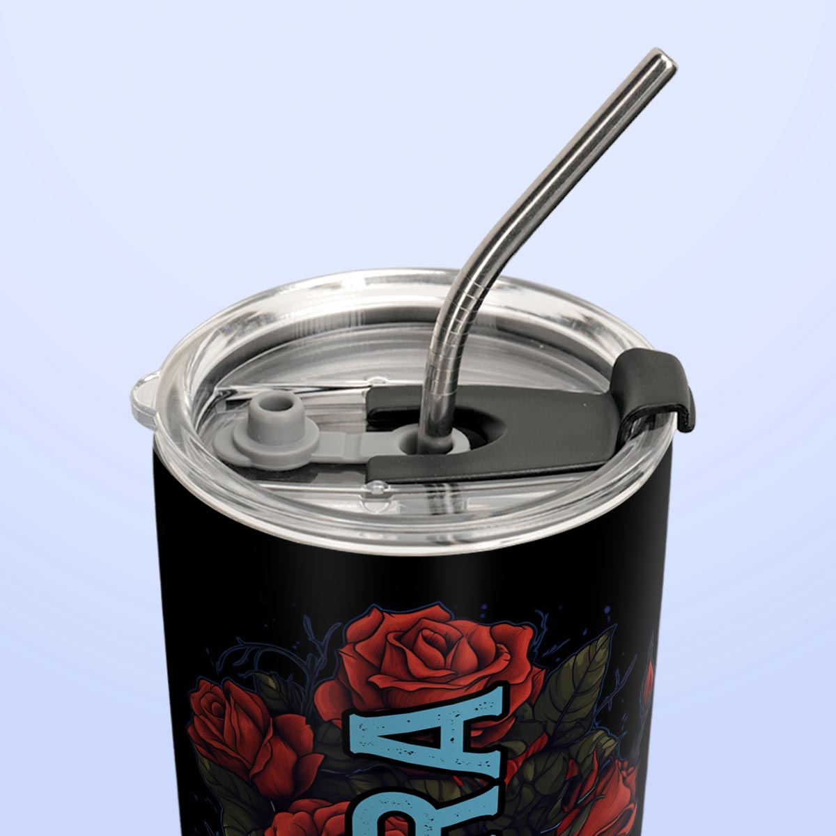 Vintage Skull Rose HTRZ27097130IR Stainless Steel Tumbler