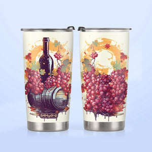 Wine Barrel Grapes HTRZ19091298AO Stainless Steel Tumbler