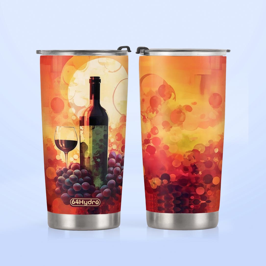 Wine Illustration HTRZ19091291JG Stainless Steel Tumbler