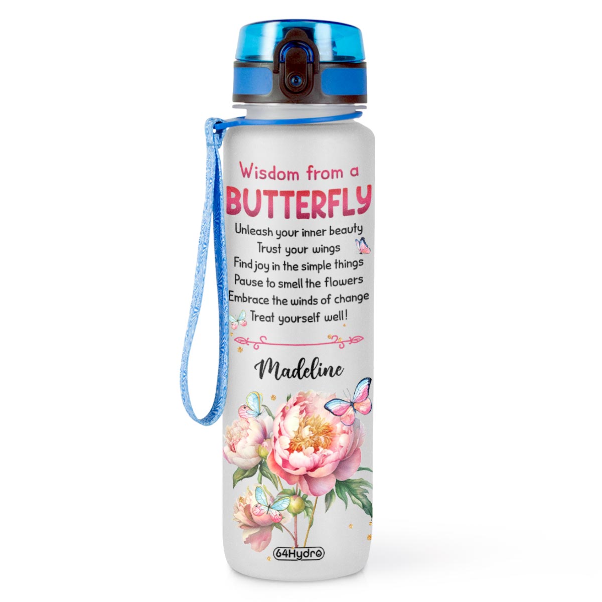 Wisdom From A Butterfly HHRZ09087036TW Water Tracker Bottle