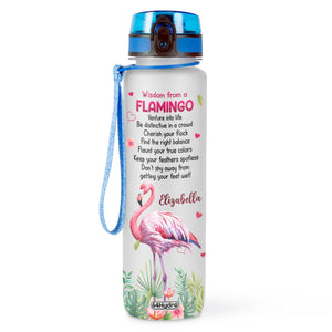 Wisdom From A Flamingo HHRZ09087661AL Water Tracker Bottle