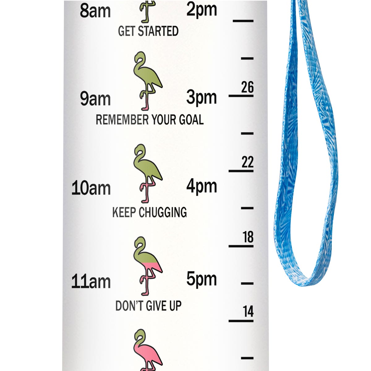 Wisdom From A Flamingo HHRZ09087661AL Water Tracker Bottle