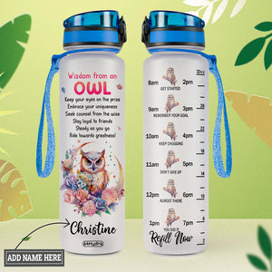 Wisdom From An Owl HHRZ09086993HV Water Tracker Bottle